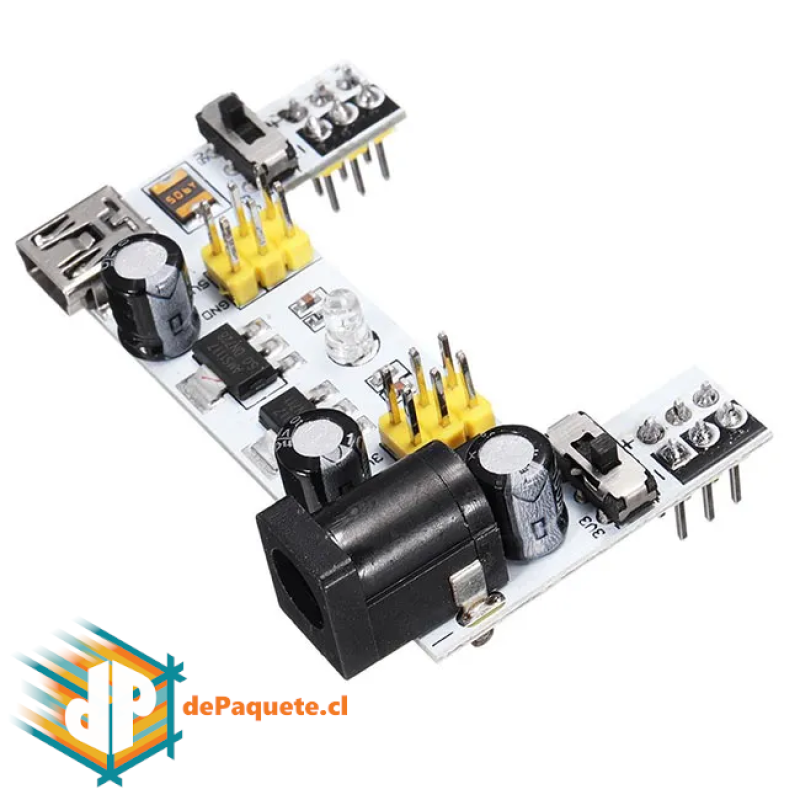 Alimentación Breadboard 5V y 3.3V - MB102 Alimentación Breadboard 5V y 3.3V - MB102